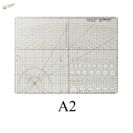DSPIAE A2 clear self-healing cutting mat with black grid lines