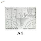 DSPIAE A4 transparent self-healing cutting mat with grid markings for scale modeling tools