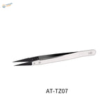 Dspiae anti-static tweezers with silver-tipped stainless steel jaws