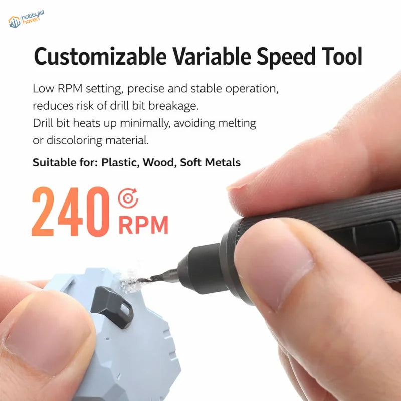 DSPIAE AT-ED orbit electric hand drill black bit for plastic wood