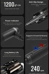 DSPIAE AT-ED Orbit electric hand drill with black silver knurled grip