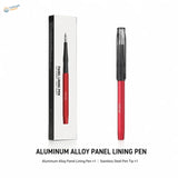 Dspiae at-pl pro panel line pen with red aluminum alloy body black grip stainless steel nib and panel line fluid use
