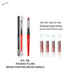 DSPIAE red phoenix plume brush with black grip for panel lines in scale modeling tools