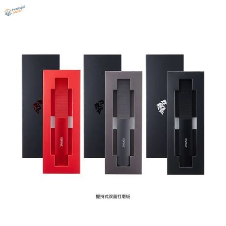 DSPIAE Cerberus aluminum sanding boards in red, gray, black cases