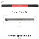 Dspiae CT-40 red black 4.0mm circular chamfering tool with textured grip