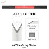 Dspiae circular chamfering tool red black AT-CT + CT-B60 60 degree blade set