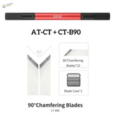 Dspiae circular chamfering tool AT-CT + CT-B90 90-degree red black blades