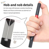 DSPIAE circular chamfering tool with red black textured grip