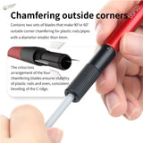 DSPIAE circular chamfering tool with red black DSP for 90° 60° plastic rods