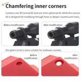 Dspiae circular chamfering tool with black metal chamfering bits