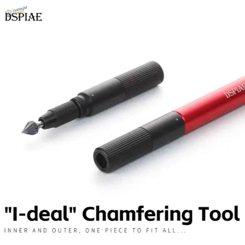Dspiae circular chamfering tool red black i-deal chamfering with textured grip