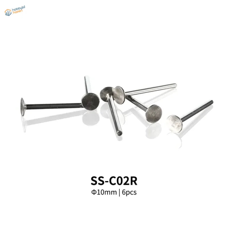 Dspiae connecting rods with silver stainless steel rivets for sanding disk