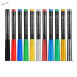 DSPIAE Eco acrylic pens: 10 soft-tipped markers with colorful caps, scale modeling tools