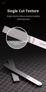 Dspiae glass files: silver textured single-direction nail file