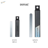 DSPIAE glass files: set of 4 precision silver black tools with labels