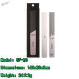 Three DSPIAE Glass Files SF-20 with metallic finish and grit levels