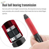 DSPIAE Mobius hand drill red black fidget spinner dual bearing back