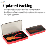 DSPIAE Professional Single Blade Nipper Set in red case with scissors