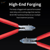 DSPIAE Professional Single Blade Nipper Set with red-handled precision cutters
