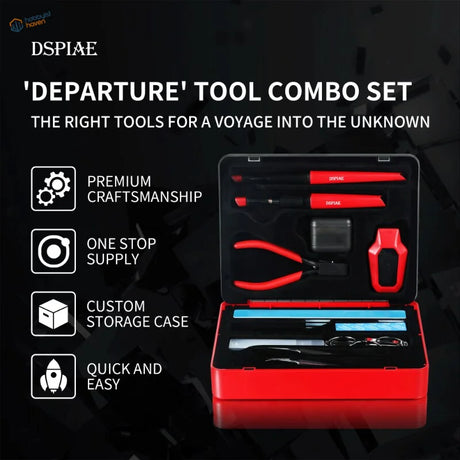 DSPIAE Professional Toolset red black DSPiae departure tool combo in case