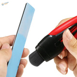 DSPIAE retractable dust brush with red black electric nail file