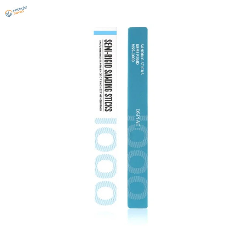 DSPIAE semi-rigid sanding sticks in blue and white packaging
