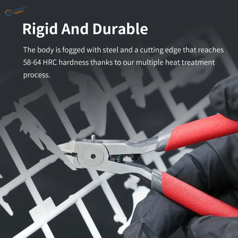 DSPIAE Single Blade Side-cutter with red handles and precision hobby cutting edge