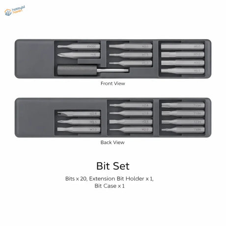 DSPIAE Spin-Lock precision screwdriver adapter and 20-bit set in gray case