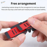 Dspiae sprue organizing tabs red black modular interlocking phone stand