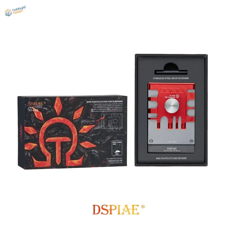 DSPIAE Square photo-etch bending tool with red silver parts in black box
