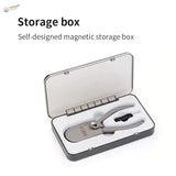Dspiae ST-C2 side-cutter in gray magnetic box with clear lid and foam