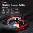 DSPIAE stepless circular cutter starter kit in red and black