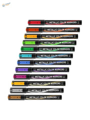 DSPIAE Super-Metallic color markers set for scale modeling tools