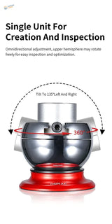 DSPIAE Universal Spherical Vise red silver 360-degree camera