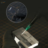 DSPIAE UV Glue: Filling light curing clear acrylic block with syringe