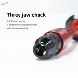 Dspiae VHDS upgraded universal drill red black three-jaw chuck textured grip