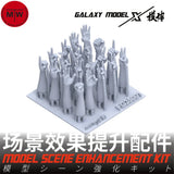 20pcs 1/35 3D-printed gray plastic assorted hands for scale modeling tools