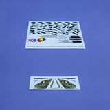 Belgian F-16AM Vriese green black decals sheet for 1/48 scale modeling