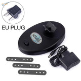 Black oval electric paint bottle shaker stand with glittery logo
