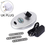 Silver oval nail file for electric paint bottle shaker with black handle