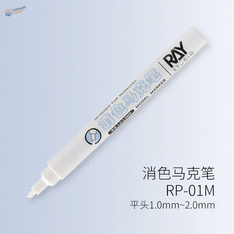 White ray studio metallic silver marker with 1.0-2.0mm flat tip