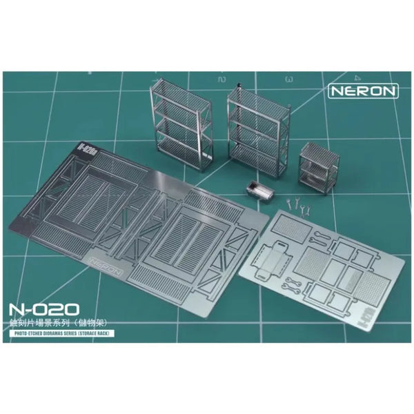 4pcs 1/64 Storage Rack & Toolbox