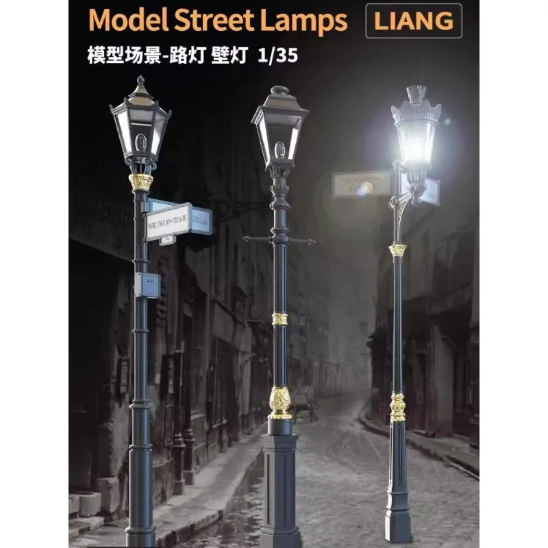4pcs 1/35 Lampadaires