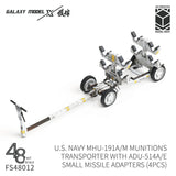 Silver 3D-printed Galaxy Model 1/48 U.S. Navy munitions transporter