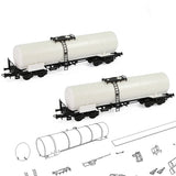 Kits de wagons-citernes à huile HO échelle 1/87, 2 pièces