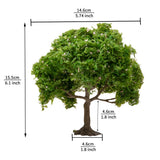 150mm model tree with mossy green foliage for dioramas, precision hobby tools