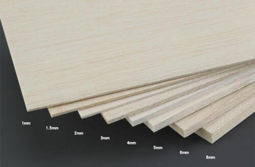 Stack of 1mm to 8mm balsa wood sheets for 5/10pcs pack
