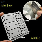 Fine metal saw for scale modeling with silver blade for controlled cuts