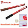Red and black hobbymie fine panel liner pen with a 0.3mm tip for precise model painting detailing