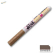 Brown s004 flesh tones acrylic pen with textured barrel, white cap, Chinese label